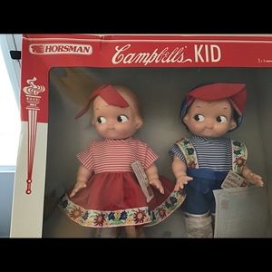Antique Campbell soup dolls